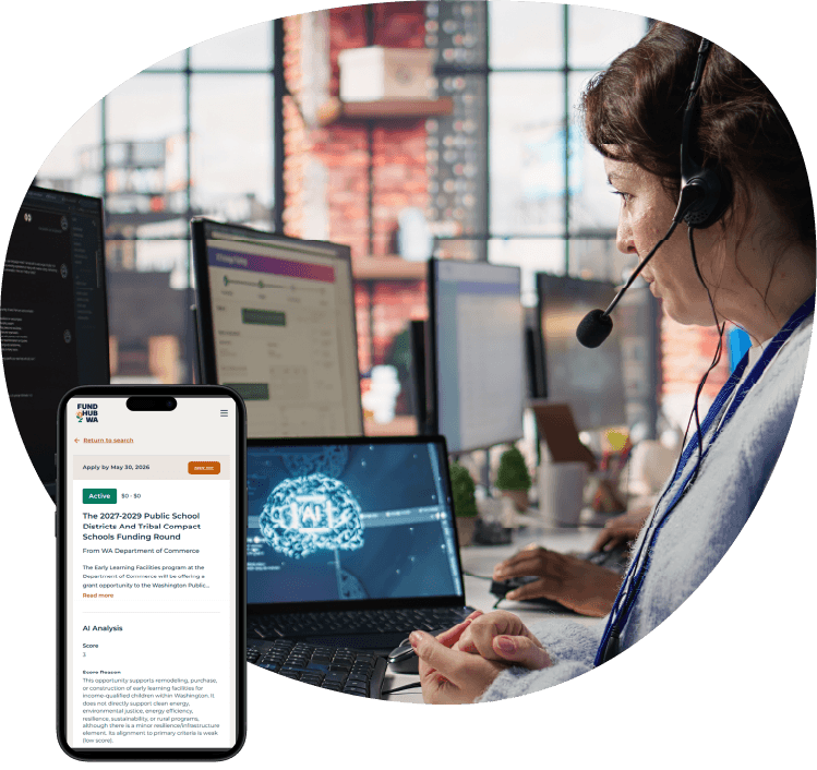 device overlapping image of woman and computer devices