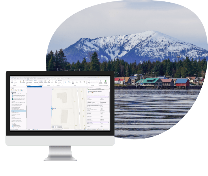 An example of Esri's electric utility network foundation GIS solution